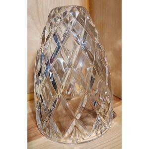 cut crystal lamp shade 7" Tall